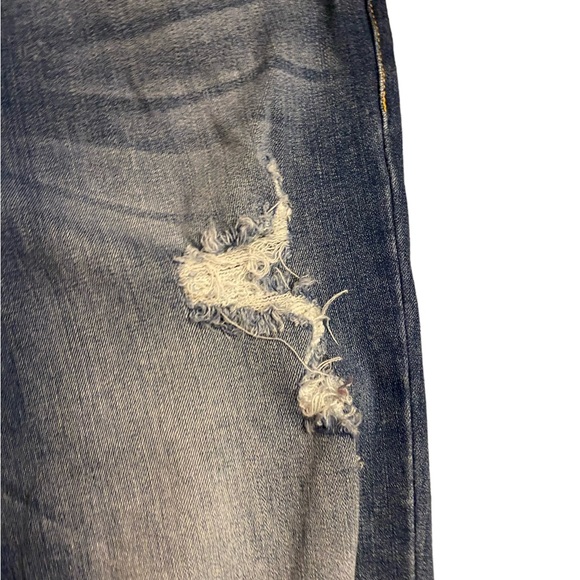 Kancan frayed hem distressed skinny stretch denim jeans size 9/28 - Picture 12 of 15